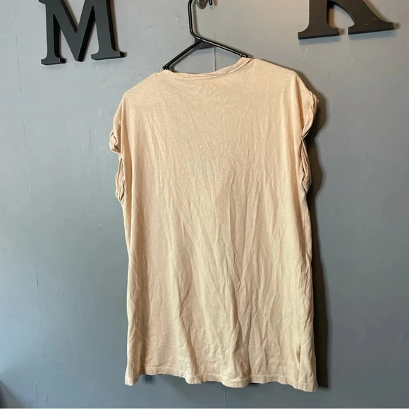 Aerie oversize light peach scoopneck short sleeve T-shirt size extra small - Picture 5 of 7